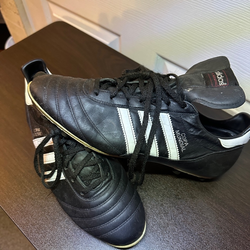 Adidas Copa Mundial Kangaroo Leather Soccer Cleats pre owned condition SZ 11.5